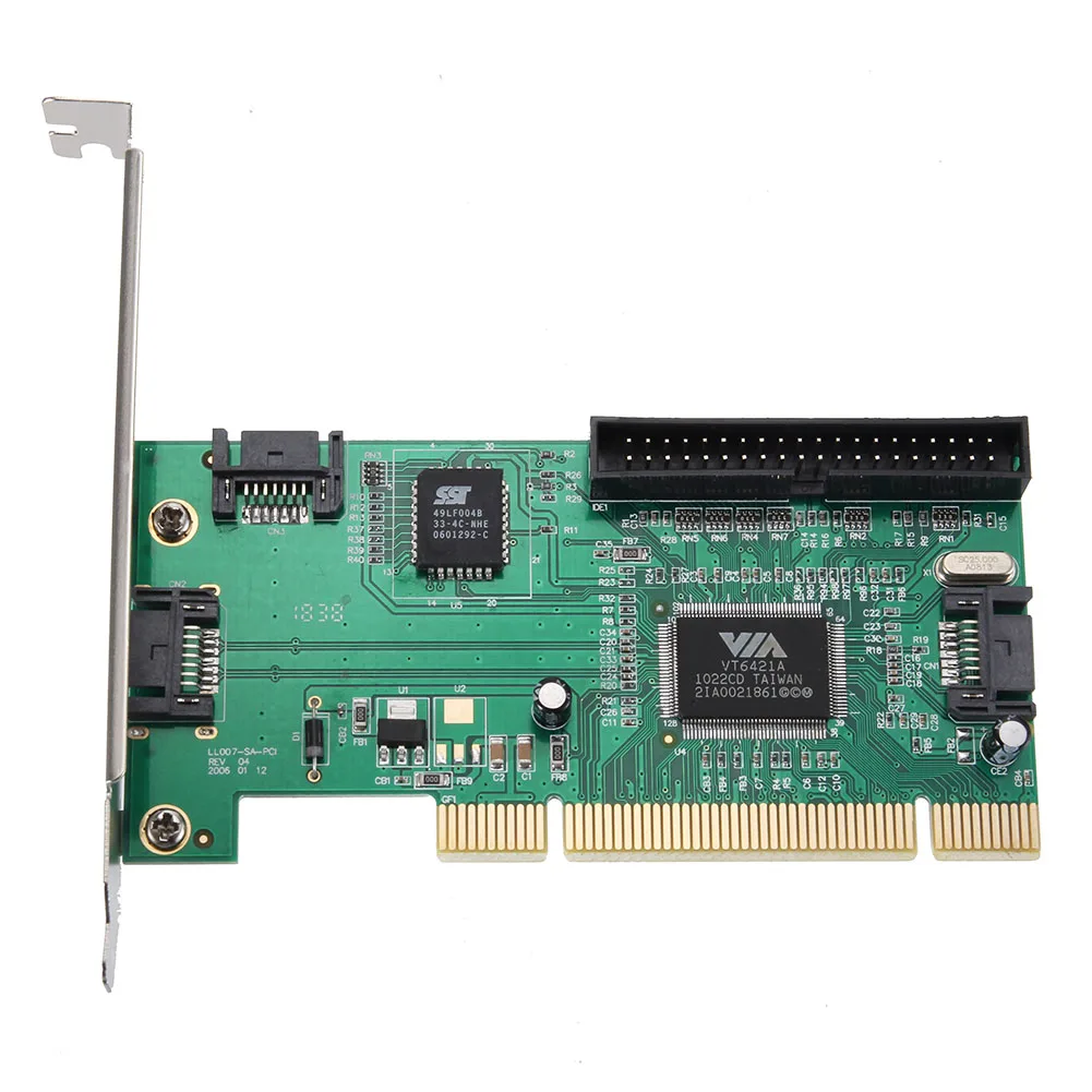 PCI-3 Porty SATA + IDE Combo Radič Karty Adaptéra Converter VIA6421 Čip HDD AC388 HJ55