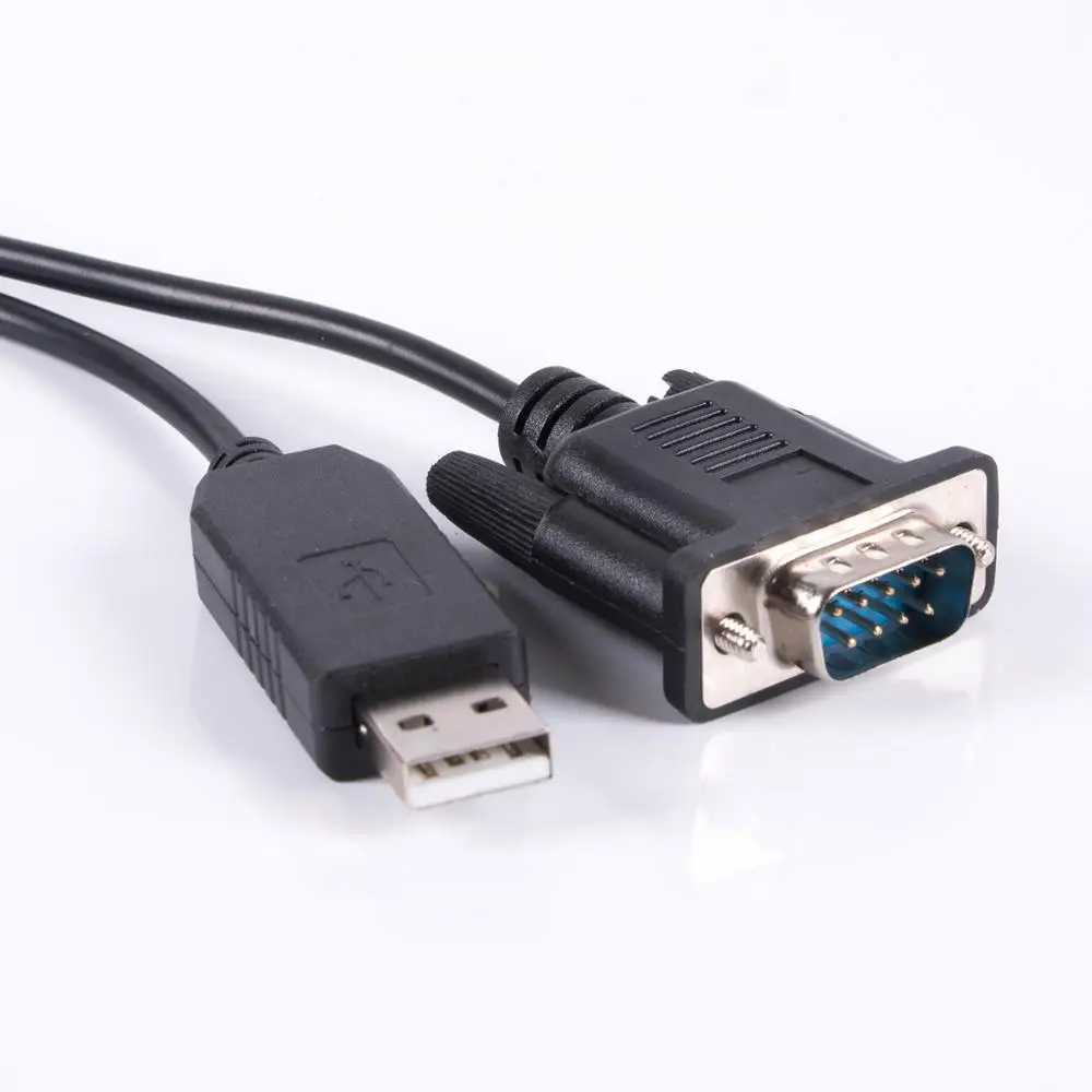 PL2303TA DB9 USB portom RS232 Sériový Adaptér Muž Null Modem Prešiel Converter Kábel