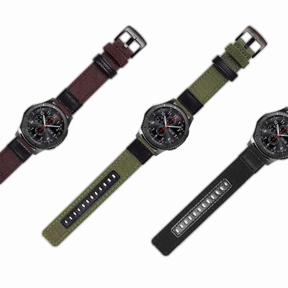 Pre Huawei Sledovať GT 2 Popruh pravej Kože+Nylon Band Náramok Watchband 22 mm Pánske Hodinky Remienok Náramok Pre Amazfit GTS 2 pásma