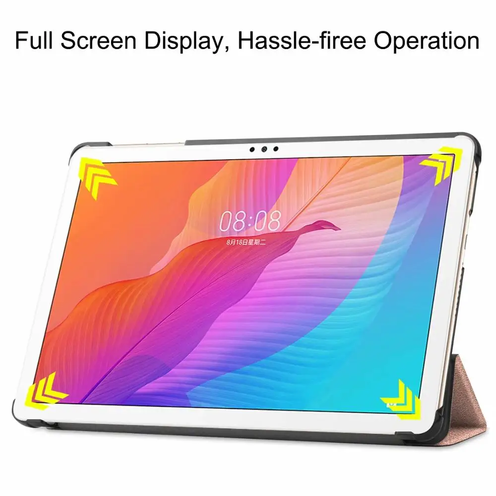 Pre Huawei Užite si Tablet 2 10.1 2020 MatePad T10S T10 Česť Pad 6 X6, trojkombinácia Custer Maľované Kožené puzdro Flip Ochranný Kryt