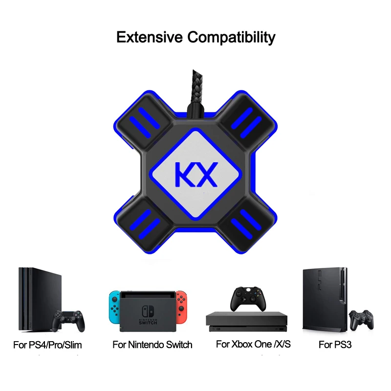 Pre PS4 Klávesnice, Myši Adaptér Gamepad Radič Converter Pre PS3, Xbox Jeden Pre Nintendo Prepínač FPS Hra Príslušenstvo