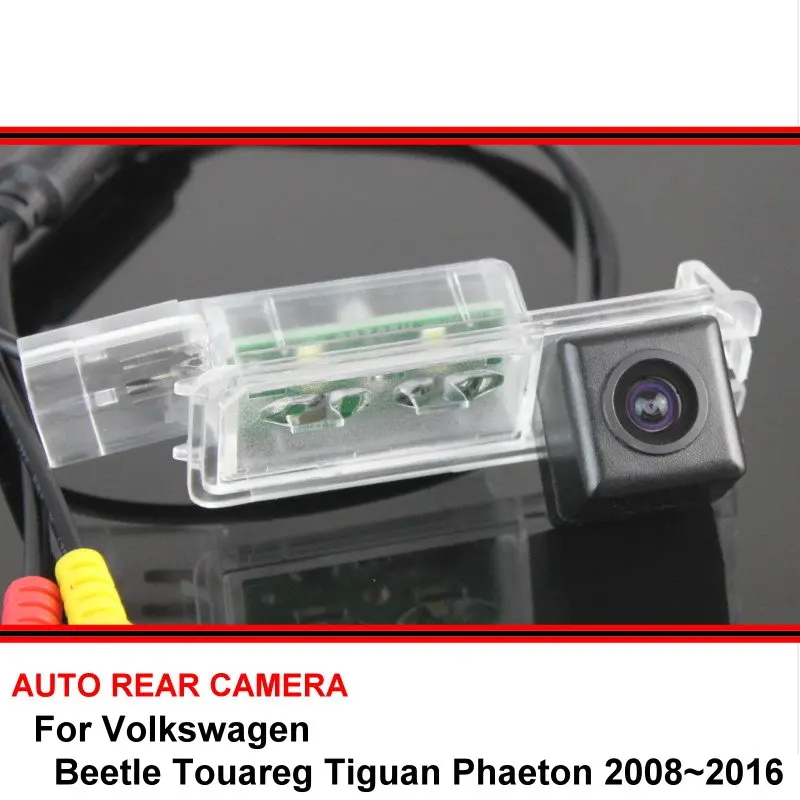 Pre Volkswagen Beetle Touareg Tiguan Phaeton 2008~2017 Auto parkovacia Kamera trasera Zálohu, Parkovacie Kamery, LED pre Nočné Videnie SONY