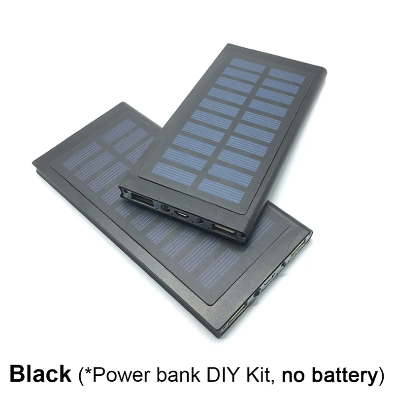 Prenosné elektrické Banka 1* 7566121 Solar Power Bank Prípade Box DIY Dual USB Kit Telefón, Nabíjačka, Baterka 143*75*9mm