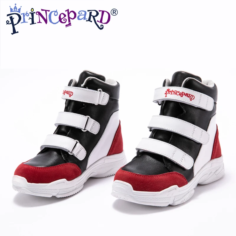 Princepard ortopedické topánky deti originálne kožené športové ortopedické tenisky pre chlapcov a dievčatá 2018 nový štýl hot predaj size21-37