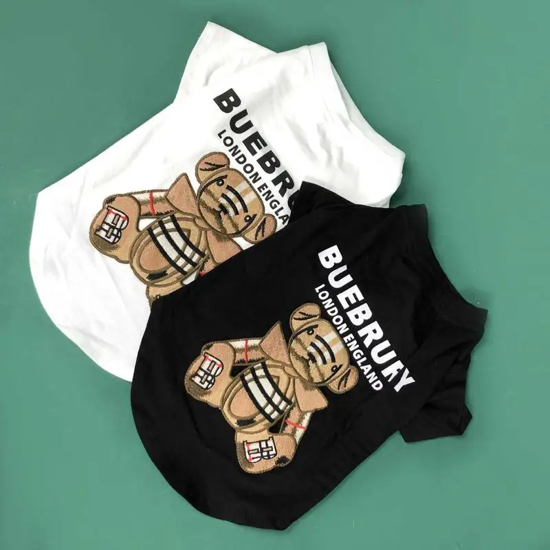 Psie oblečenie letné tenké T-shirt koberčeky medveď-krátke rukávy šteňa Teddy Bradáči Kobo francúzsky Buldog pet oblečenie