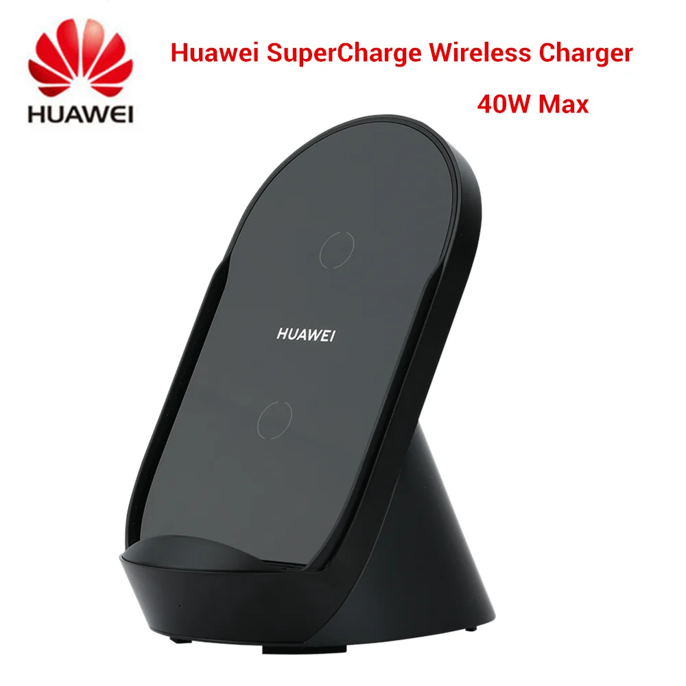 Pôvodné Huawei SuperCharge Bezdrôtový Nabíjací Stojan 40W Max Vertikálne Plochy CP62 Pre P40 Pro Mate 30 Pro Bezdrôtová Nabíjačka