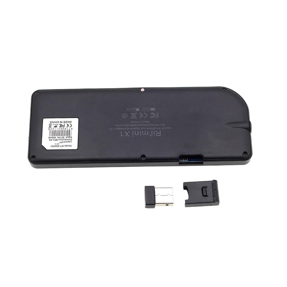 Pôvodné Rii Mini X1 portugalský Mini Bezdrôtová Klávesnica s Myšou TouchPad pre Android TV Box Mini PC Set-Top Box 2.4 GHz