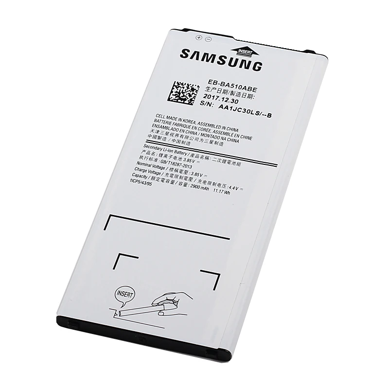 Pôvodné Samsung Vysokej Kvality EB-BA510ABE Batérie Pre Samsung GALAXY A5 2016 A510 2016 2900mAh