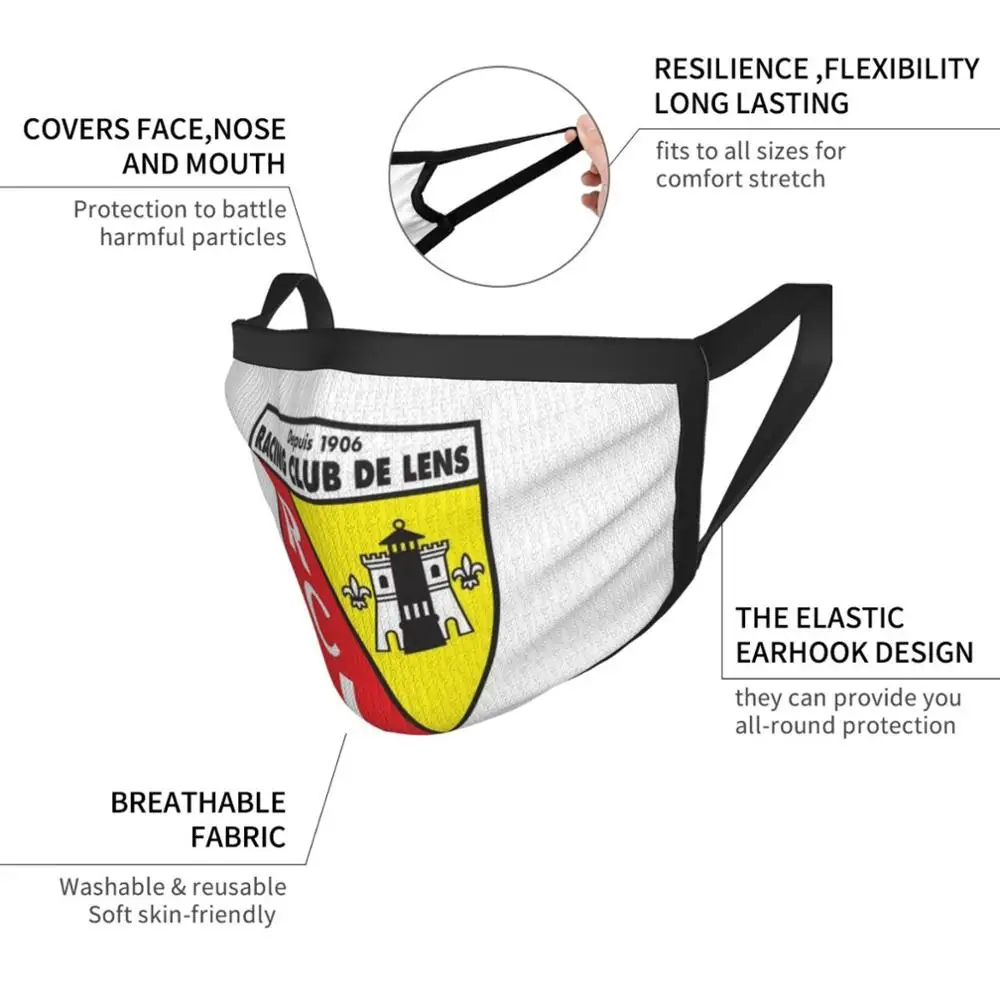 Rc Objektív Euro Klubu Dospelých, Deti Teplý Šál DIY Maska futbal Futbal Ultra Rc Objektív Objektív Footadict Base Futbal