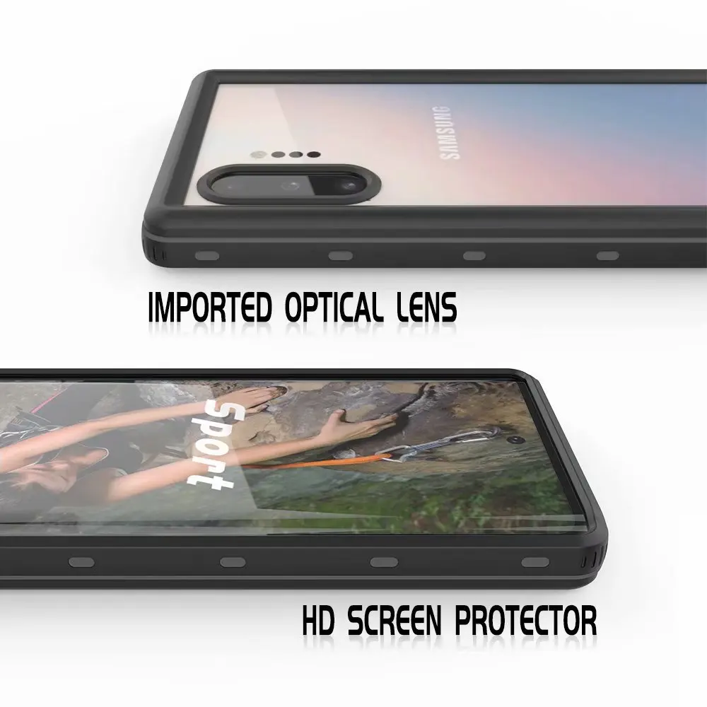 RedPepper Dot Série IP68 Vodotesné puzdro Pre Samsung Galaxy Note 10+5G Plus Potápanie pod vodou Shockproof Vody Resistan Kryt