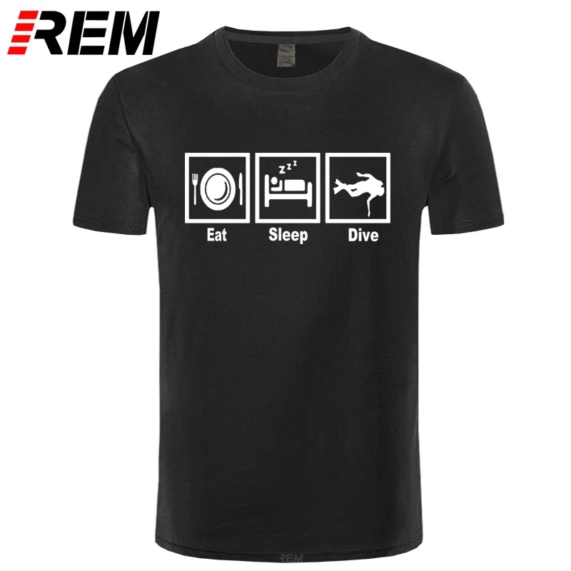REM Nové Potápanie Diver VTIP DARČEK Tričko Mužov Funny T-shirt Muž Oblečenie Krátky Rukáv Camisetas T-shirt
