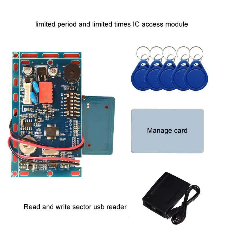 RFID Vložené IC dvere Riadenie Prístupu môže obmedzený čas peirod alebo užívateľ krát intercom riadenie prístupu v režime Offline kontrola prístupu