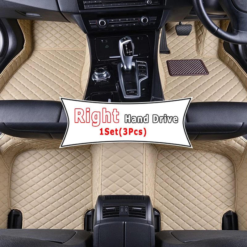 RHD Auto Podlahové Rohože Pre Hyundai Solaris Prízvuk Verna 2017 2018 2019 2020 Auto Vnútra Krytu Doplnky, Dekorácie