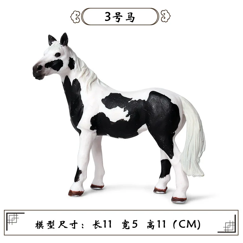 Simulované Zvierat Kôň Model Pevné Emulácia Akcie Obrázok Vzdelávania Vzdelávacie Deti Hračky pre Chlapcov Deti Purebred Čierny Kôň