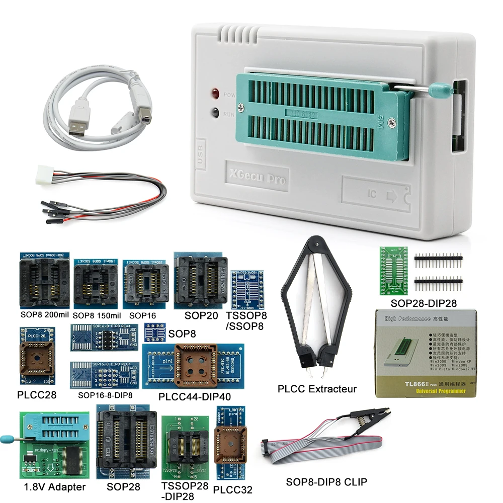 Sinstar Najnovšie V10.41 Minipro TL866II Plus USB Programátor podporu 16000+IC SPI NAND Flash EEPROM PIC MCU AVR Vysokej Kvality