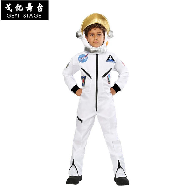 Skafander Pre Mužov Dospelých Plus Veľkosť Astronaut Kostým biely Pilot Kostýmy 2019 Nový Príchod Halloween Kostým Jeden Kus Jumpsuit