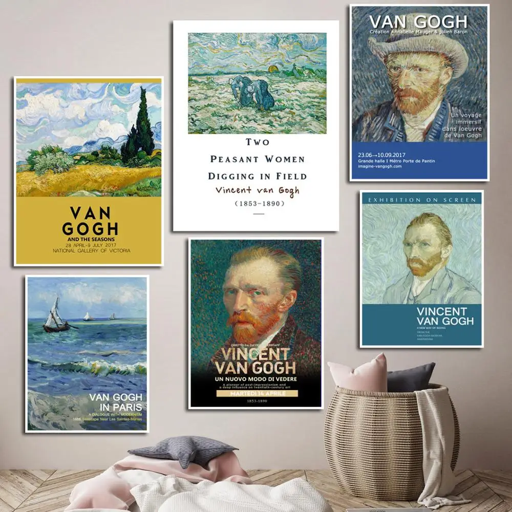 Slávny Van Gogh Abstraktné Krajiny Obrázok Plátno Maľovaní Plagátov a Tlačí na Steny Umenie Obrázok pre Domáce Dekoratívne Obývacia Izba