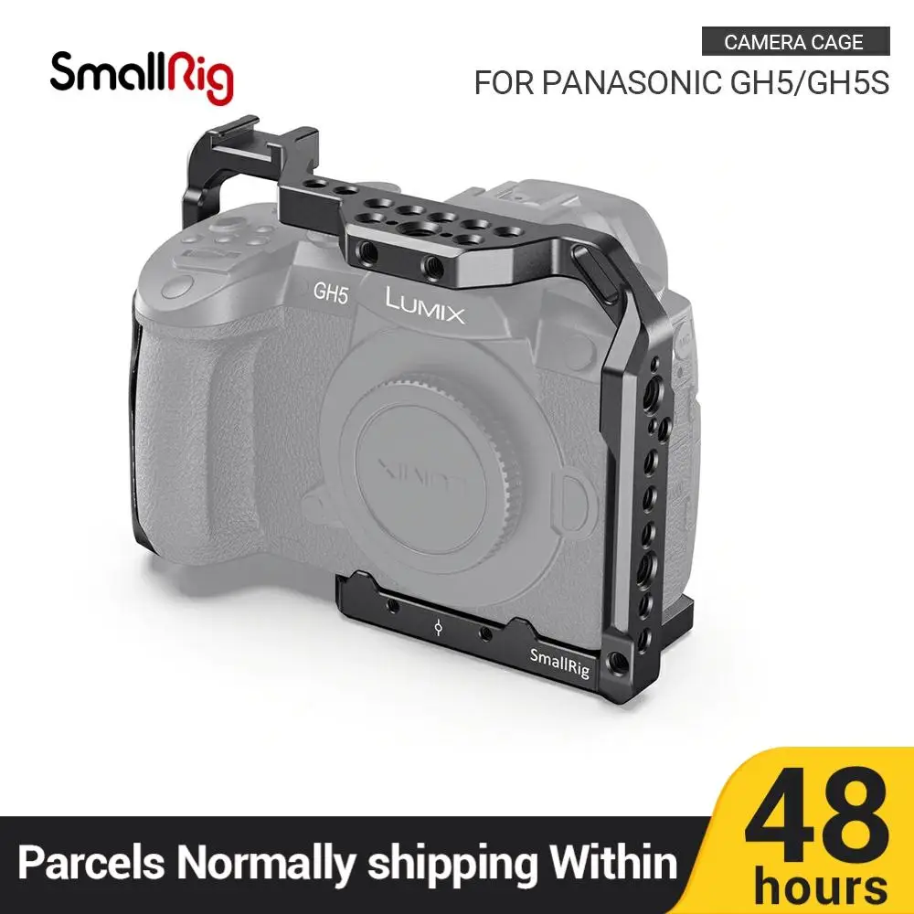 SmallRig GH5 Fotoaparát Klietka pre Panasonic GH5 & GH5S W/Cold Shoe Mount Pre Monitor Držiteľ , Flash Light DIY Možnosti 2646