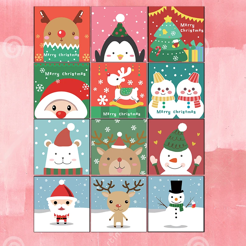 Snehuliak Santa DIY Maľovanie Podľa Čísel Pre Vianočný Darček maľovanky Podľa Čísel, Ručne Maľované Čerpať na Plátne Jedinečný Darček Pre Dieťa