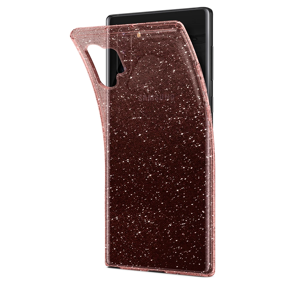 Spigen Liquid Crystal Série puzdro pre Samsung Galaxy Note 10 Plus Módne Krištáľovo čistý Lesk Pružného TPU Prípadoch