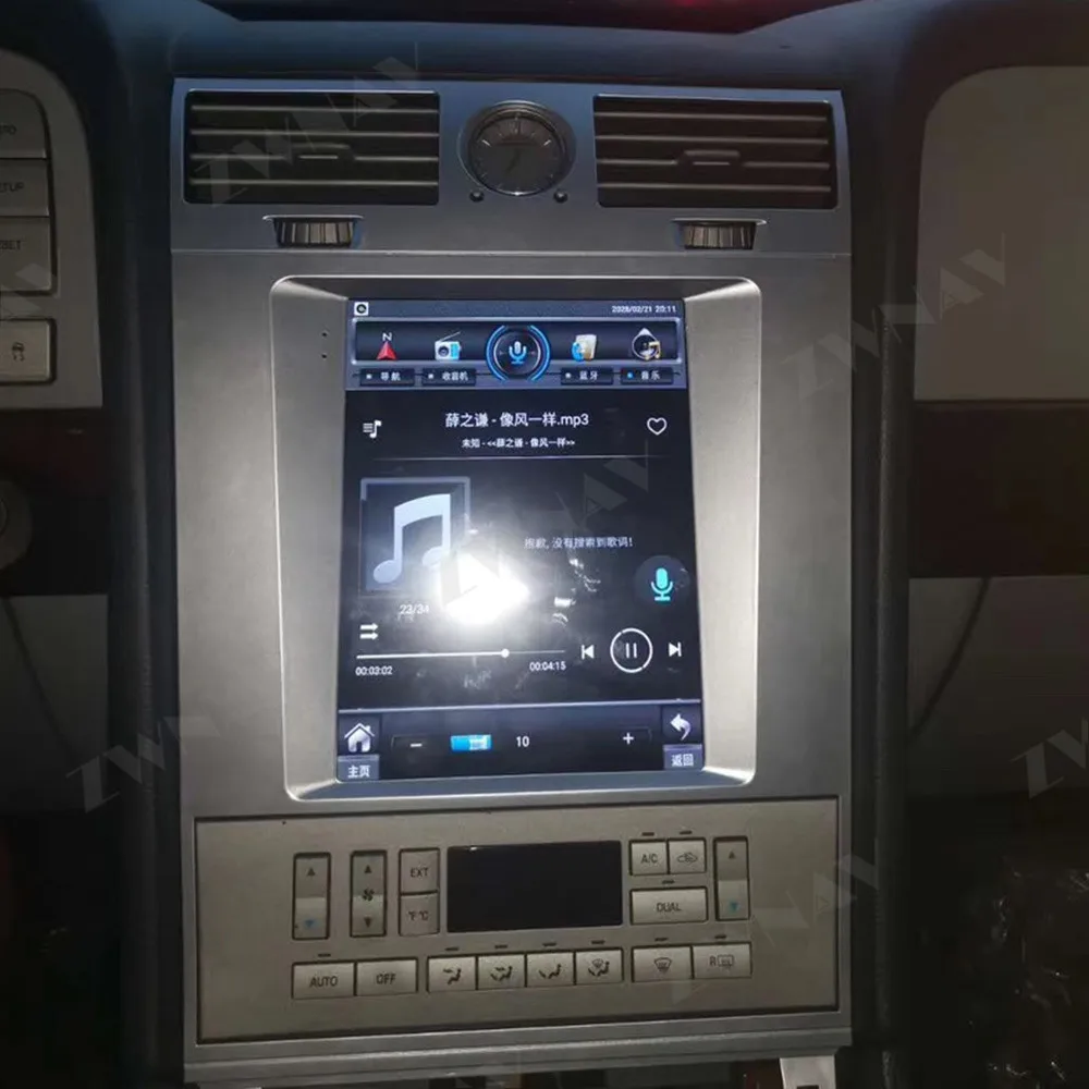 Tesla Štýl Obrazovky Pre Lincoln Navigator 2005 2006 Roky 2007-2009 Android 10.0 Multimediálny Prehrávač GPS Navi Auto Rádio Stereo Hlava Jednotky