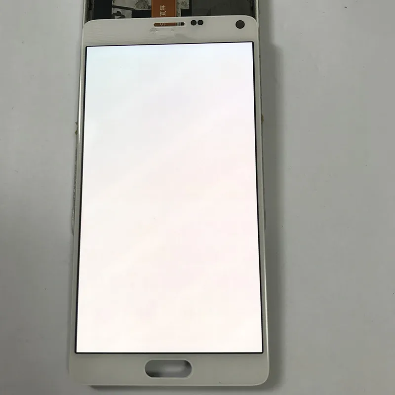 Test PÔVODNÉ Napáliť Tieň LCD pre Samsung Galaxy Note 4 Note4 N910T N910A N910I LCD Displej Dotykový Displej Digitalizátorom. Montáž