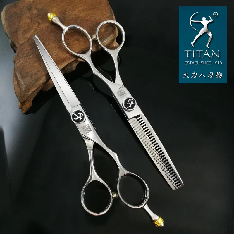 Titan Profesionálne kadernícke nožnice nastaviť kaderníctvo salón rezanie rednutie nožnice ножницы для стрижки šmykovej 5.5 palcový 6.0 palec