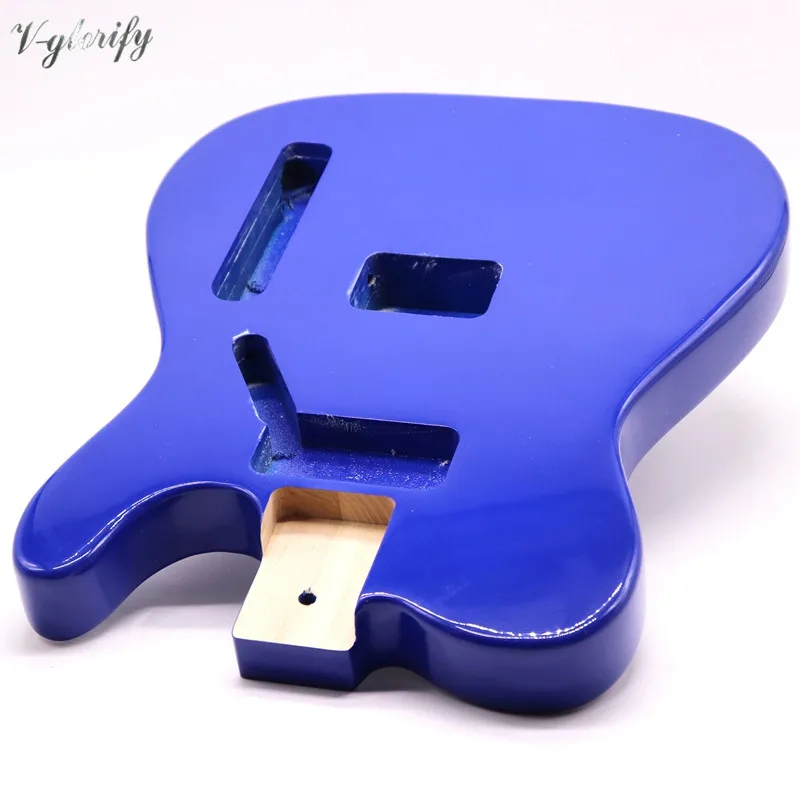 Tmavo modrá farba TL gitara telo topoľové drevo TL gitara barel