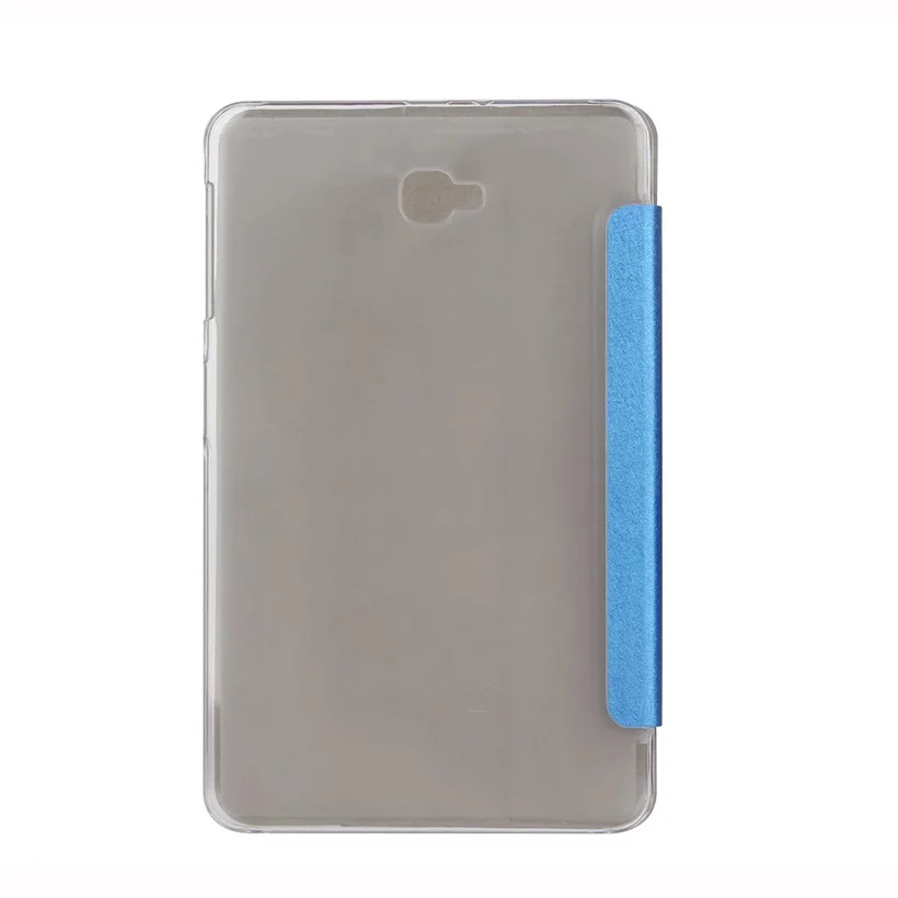 Transparentné Trifold obal Pre Samsung Galaxy Tab A A6 10.1 2016 T580 T585 T580N SM-T580 Kryt Prípade Funda Tablet Usne Škrupiny