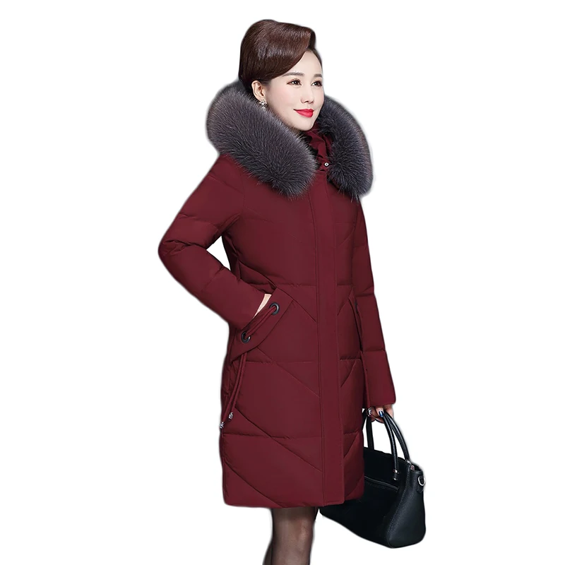 Trendy Produkty Nadrozmerné Coats Ženy Zimná Bunda S Kožušinou 6XL Mládež oblečenie Teplé vrchné oblečenie kvalitné Bavlnené Oblečenie 269