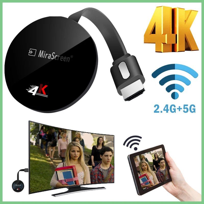 TV Stick pre Airplay pre netflix bezdrôtový pre google chromecast displej anycas 4K Pre Android WiFi Dongle pre dvb hdmi