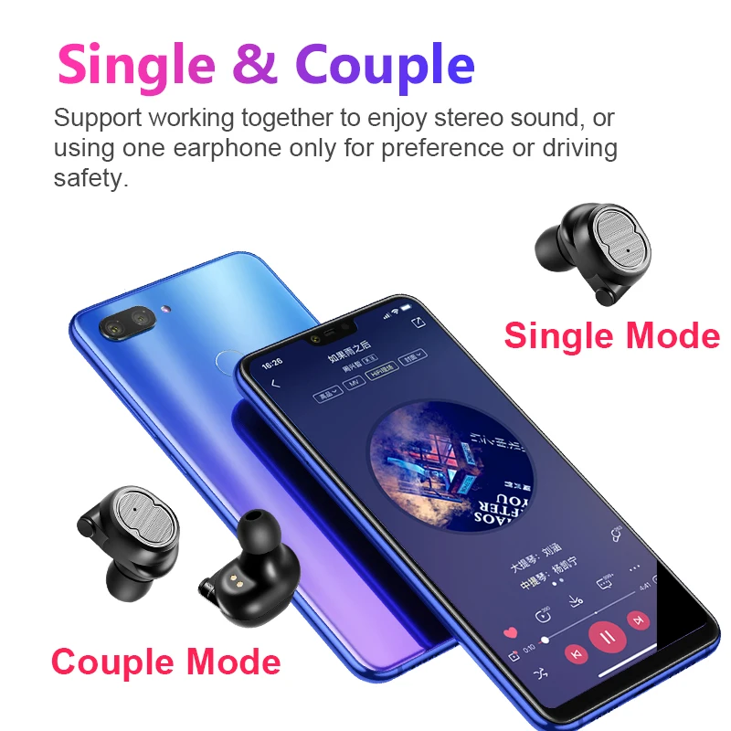 TW 8 TWS 5.0 Bezdrôtové slúchadlá Bluetooth Slúchadlá Športové Slúchadlá Stereo Headset Handsfree Auriculares Pre Telefóny Xiao