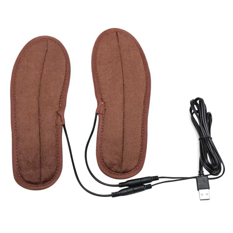 Unisex Ženy, Mužov, USB Powered Elektrické Vykurovacie Vložky Plyšové Kožušiny Zime Udržať v Teple Uhlíkových Vlákien Nohy Otepľovanie Insole