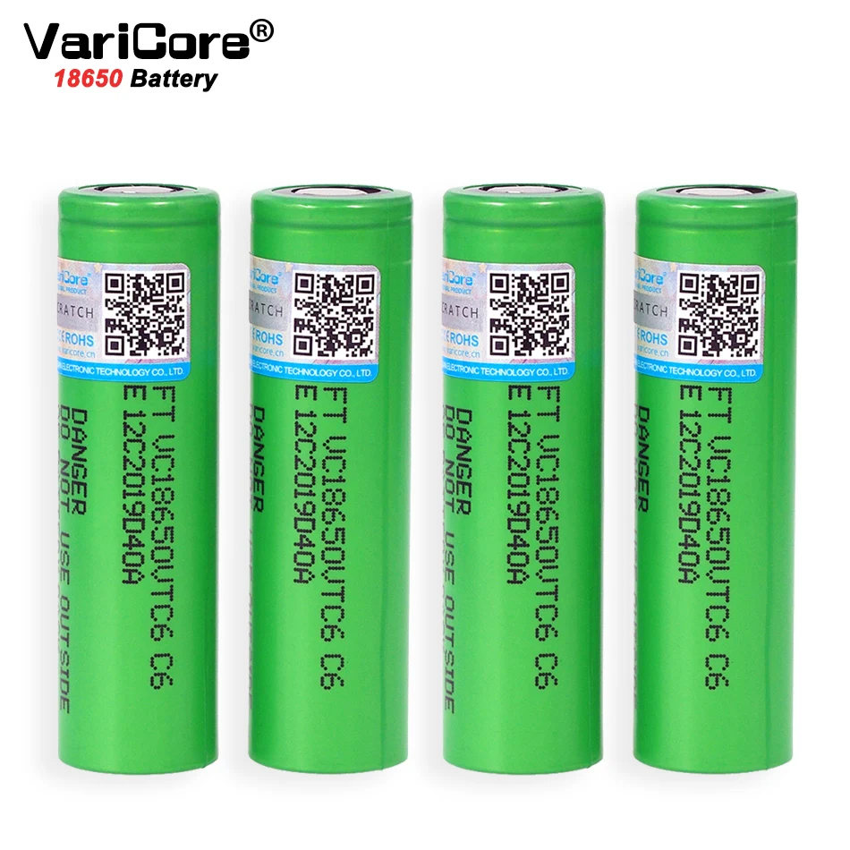 VariCore VTC6 3,7 V 3000mAh 18650 Li-ion Batéria 20A Vypúšťanie 18650VTC6 Baterka E-cigareta batérie+Úložný Box