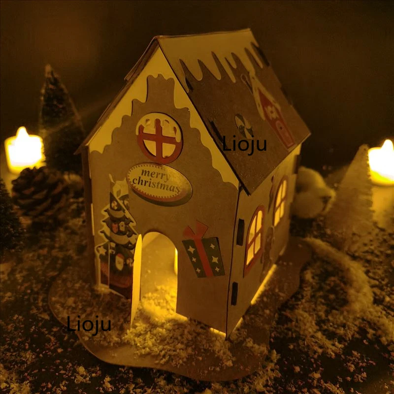 Veľkosť 3D dom rezanie kovov zomrie Vianočné formy Nového Roku 2020 Zápisník papier plavidlá nôž plesne čepeľ punč blany zomrie