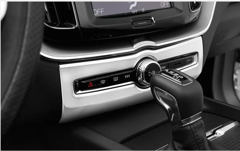 Vhodné pre Volvo 2018 XC60 Audio Úprava Panel Dekorácie Rám Úpravy Špeciálne Gombík, Tlačidlo Klimatizáciou,