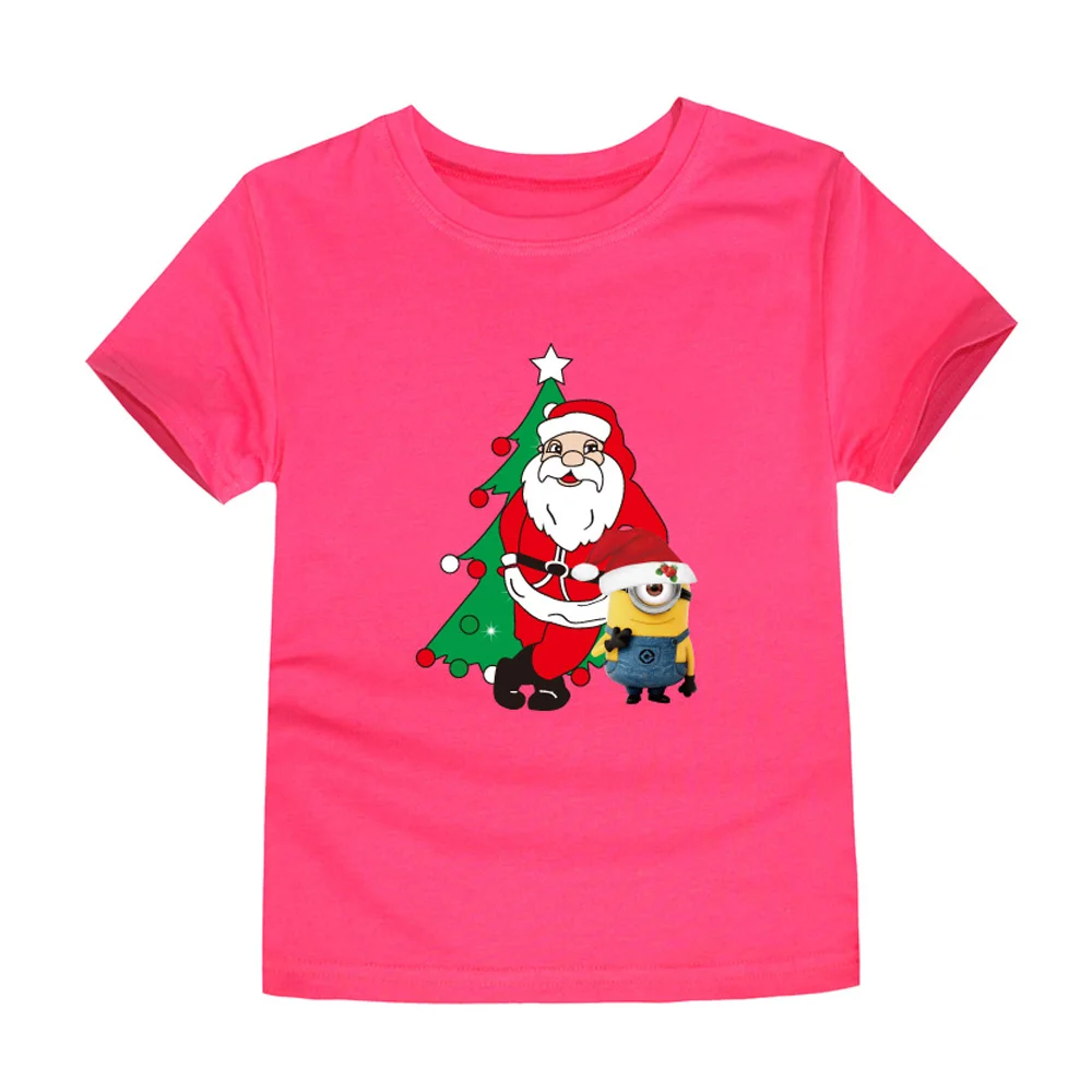 Vianočné Dieťa Dievčatá Chlapci T Košele, Deti Bavlna Vianoce, T-Shirts Santa Claus Tees Deti Letné Topy pre 1-14Years