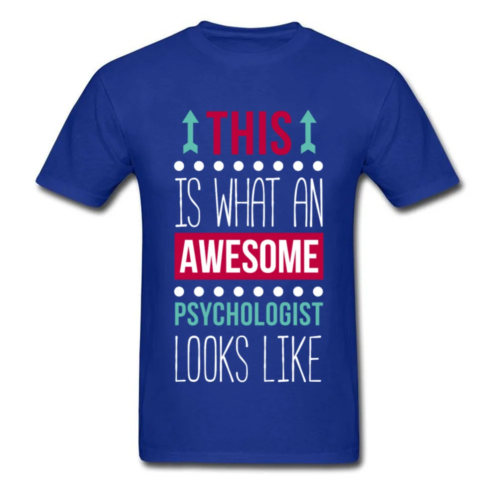 Vianočný Darček-Tričko Úžasné Psychológ Psychology T-shirt Mužov Zábavné Oblečenie Lumbálna List Topy Bavlnené Tričko Black