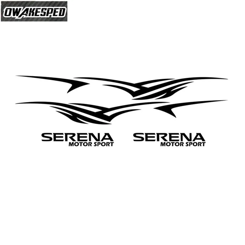 Vinyl Kotúča, Pre-Nissan Serena Vonkajšie Príslušenstvo 1set Dvere Auta Nálepku Telo Pruhy Dekor Obtlačky Auto Šport Styling