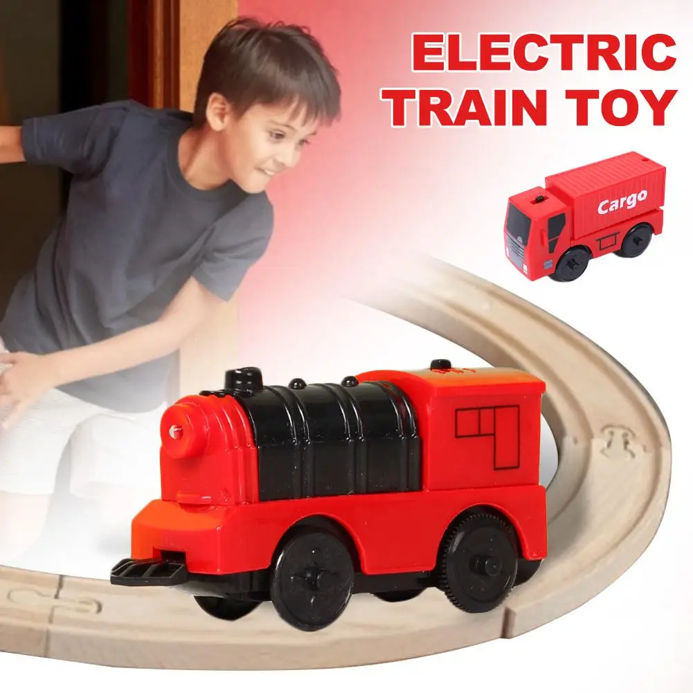 Vlak Hračka Batériou Napájaný Motor Vlak Deti Drevených Železničných Elektrický Vlak Kompatibilný pre BRIO Drevené Trati