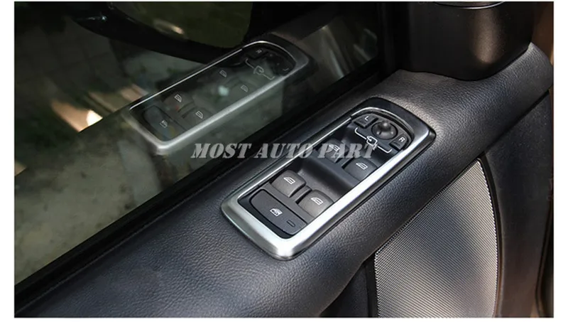 Vnútorné Dvere Auta Okno Spínač Výbava Kryt Na Land Rover Discovery 4 LR4 2010-2016 Auto príslušenstvo interiéru Auto dekorácie