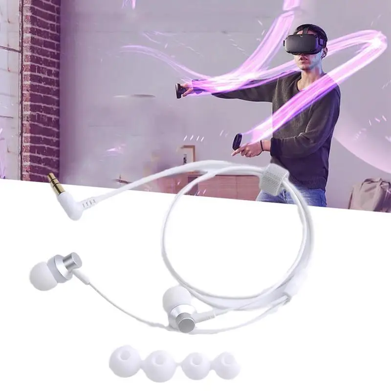 VR Príslušenstvo Drôt Slúchadlá Pre Oculus Quest 2 VR Headset Hlboké Basy pre Slúchadlá 3D 360 Stupeň Zvuku, Slúchadlá Pre Oculus Quest2