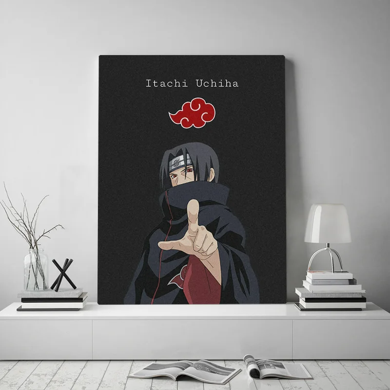 Wall Art Domova Hd Tlač Modulárny Anime Obrázok Plagáty Plátno Itachi Uchiha Akatsuki Maľovanie Pre Spálne Umelecké Dielo Č Rám