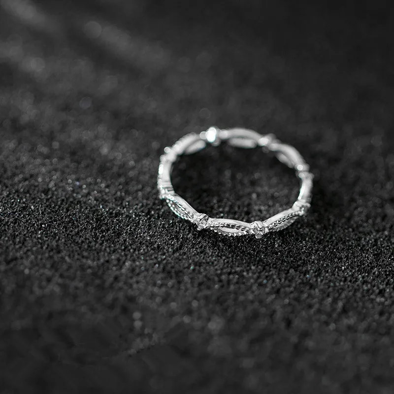 WANTME Moderný Minimalistický Oválne Geometrické Duté Prstene pre Ženy, Skutočné 925 Sterling Silver Strany Svadobné Doplnky v podobe Šperkov