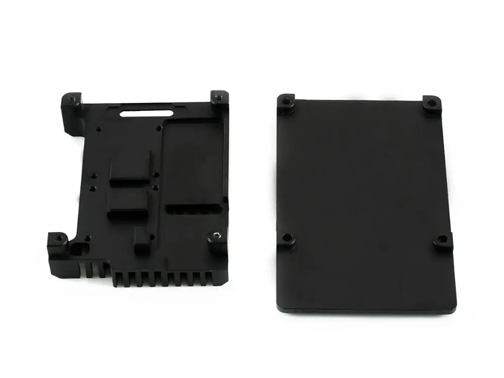 Waveshare Hliníkovej Zliatiny Prípade pre Raspberry Pi 4 Model B Black Zbroji s Dual Chladenie Ventilátory