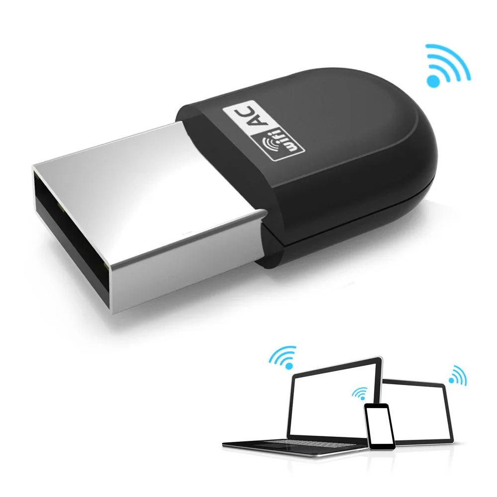 Wavlink 650Mbps Mini USB WiFi Adaptér Bezdrôtovej Sieťovej Karty Pre PC, USB, Ethernet, WiFi Dongle 2.4 G 5G Sieťovej Karty Windows, MAC OS