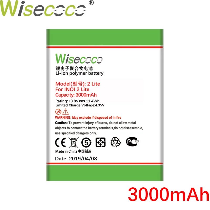 Wisecoco 3000mAh NOVÚ Batériu pre INOI 2 Lite INOI2 Lite Telefón Kvalitné batérie+Sledovacie Číslo