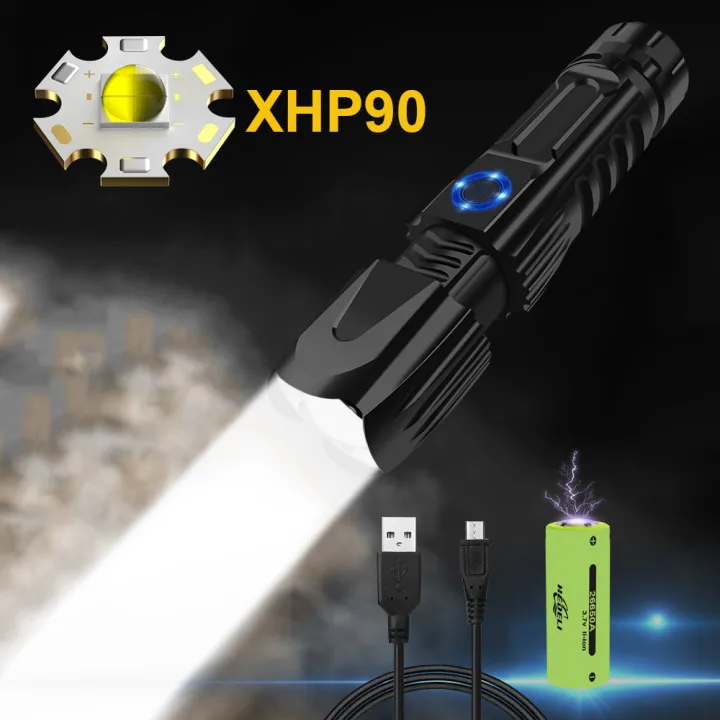 XHP90 silný taktická baterka LED baterkou xhp70 usb Nabíjateľné 18650 26650 batérie svetlé pochodeň svetla xhp50 svietidla, svietidlo