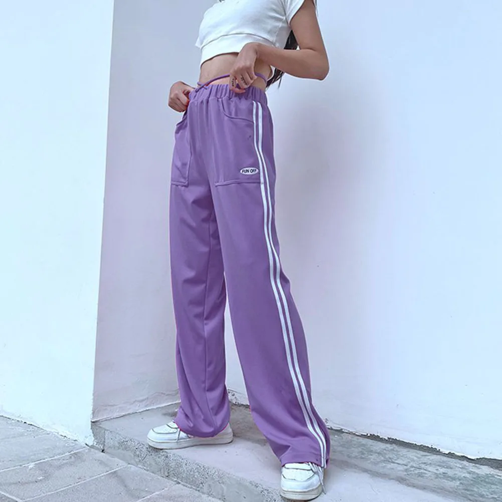 Y2K Estetika Ružová Polovice Pás Dlhé Nohavice E-dievča Streetwear Prekladané Obväz Vrecká Uvoľnil Nohavice Hip Hop Oblečenie 90. rokov