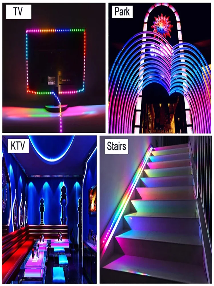YCY LED Pás Svetla 10m 5m RGB Farby 5050 RGB pre Izba, kuchyňa, časť dovolenky šaty